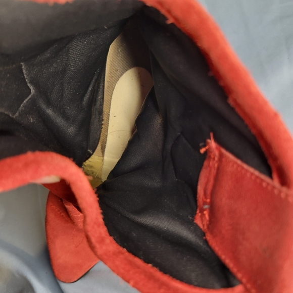 Women's Red suede Leather cowgirl boots - Picture 14 of 15